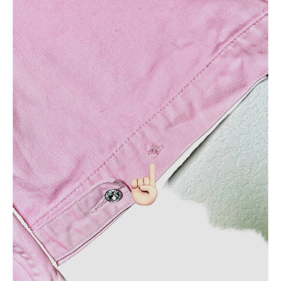 Vintage Christine Alexander Denim Jacket Pink Rhinestones Swarovski Crystals M - Picture 8 of 8